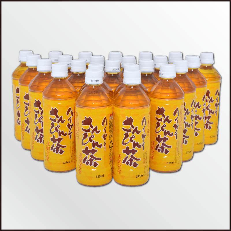 茶 himipa かねひでオリジナル>ハイサイさんぴん茶1ケース：525ml×24本
