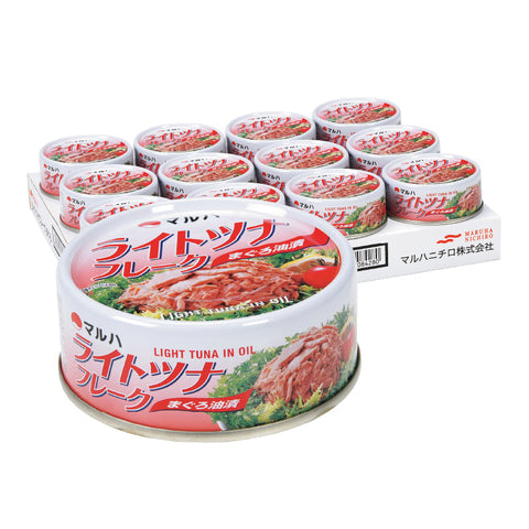 【084】<マルハニチロ><br>ライトツナフレークまぐろ 12缶入