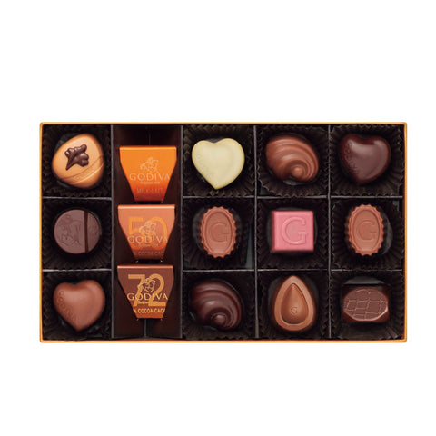 【1703】ゴディバ　ハートオブゴールドコレクション（15粒）
