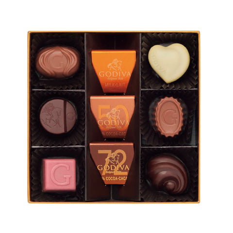 【1706】ゴディバ　ハートオブゴールドコレクション（9粒）