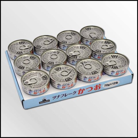 <オリジナル><br>オリジナルツナフレークかつお<br>1ケース：70g×12缶